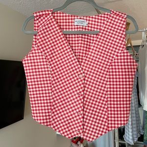 Gingham Vest